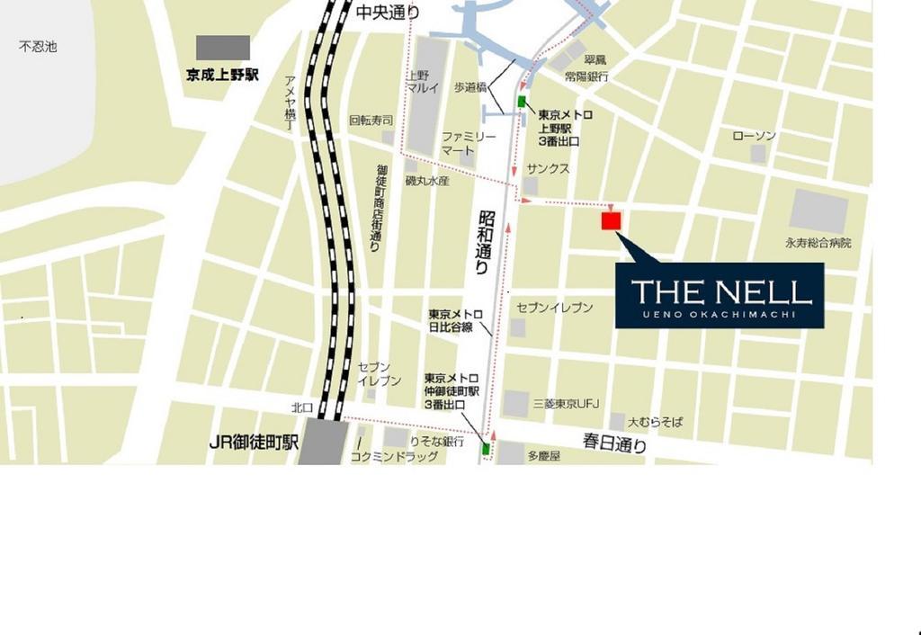 Hotel The Nell Ueno Okachimachi Tokio Exterior foto